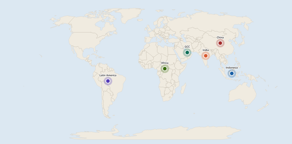 Market We Operate In Map